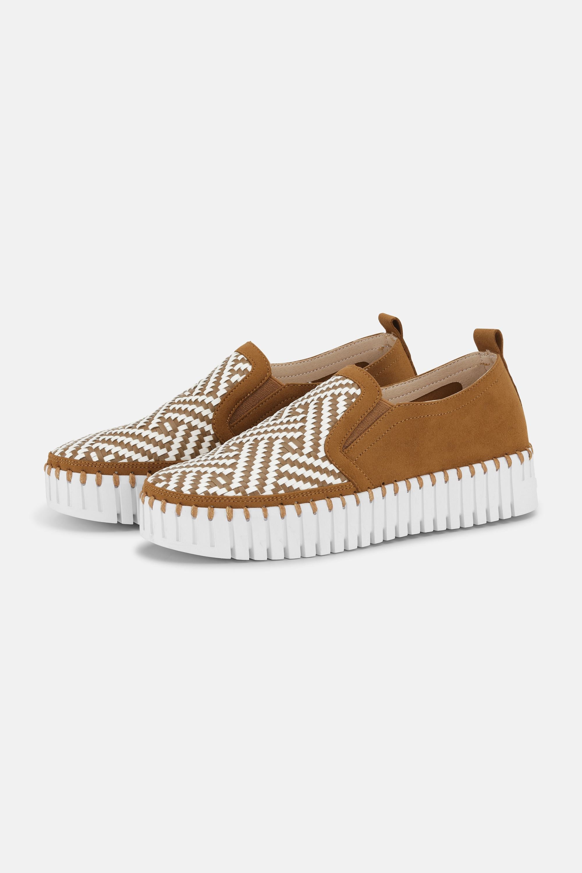 Platform Tulip Sko - Cashew White